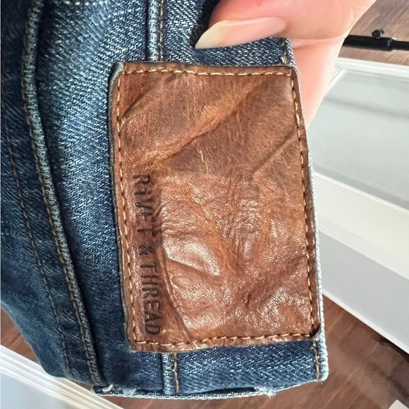 Rivet & Thread / Madewell Women’s Blue Denim Slim Distressed Jeans - Picture 7 of 9